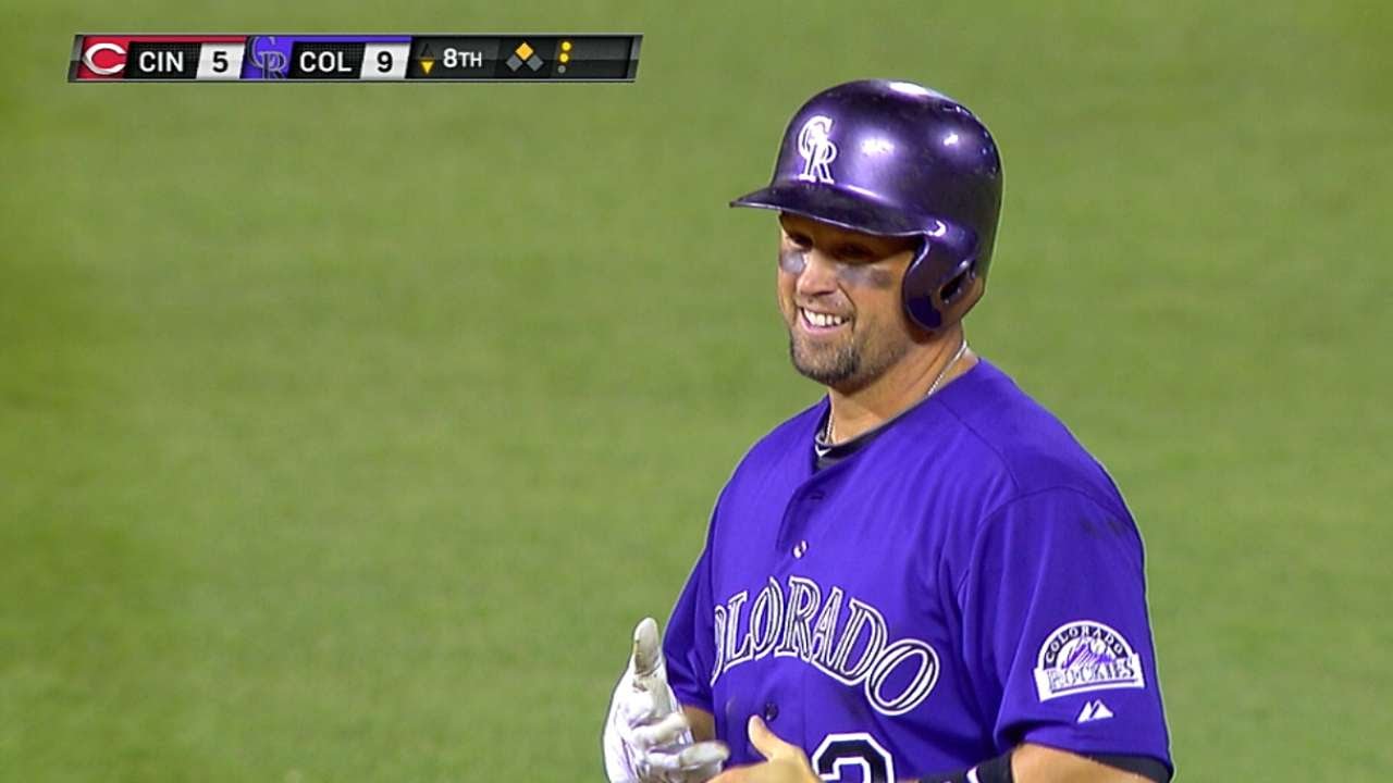 CIN@COL: Cuddyer hits for the cycle in win vs. Reds