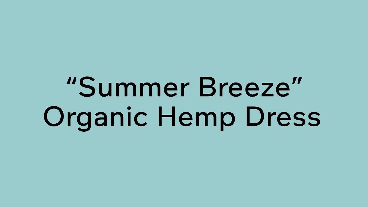 100% Organic Hemp Short Dress 