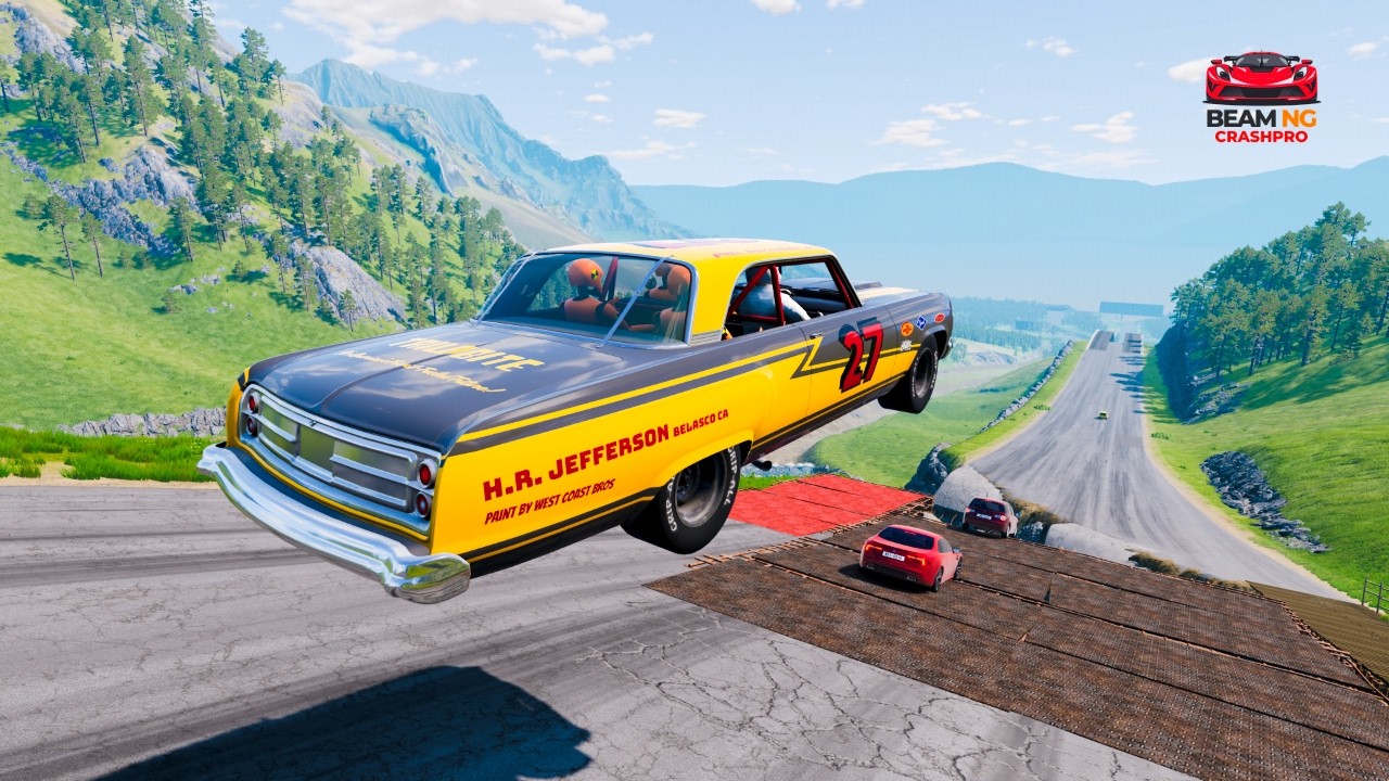 NO STEERING Downhill Crash at 200KM/H! | BeamNG.drive Realistic Destruction