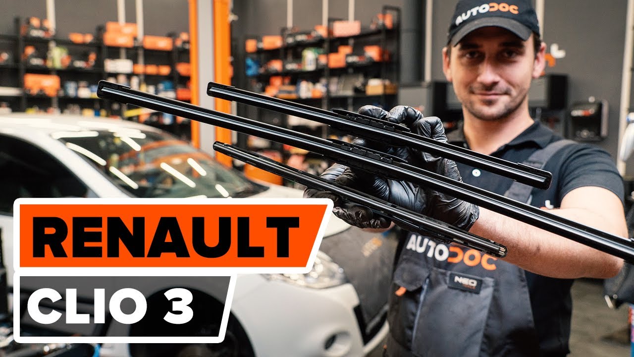 Cómo cambiar los limpiaparabrisas RENAULT CLIO 3 [VÍDEO TUTORIAL DE AUTODOC]