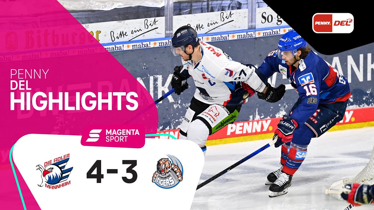 Adler Mannheim - Straubing Tigers | Viertelfinale, Spiel 3, 2020/2021 | MAGENTA SPORT