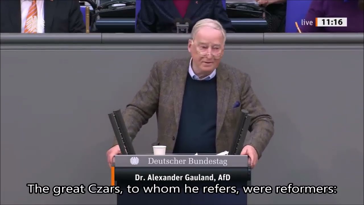 Alexander Gauland, March 23, 2022, Ukraine and Neutrality