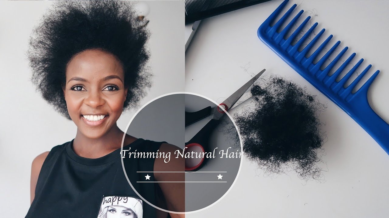 Trimming Natural Hair at Home