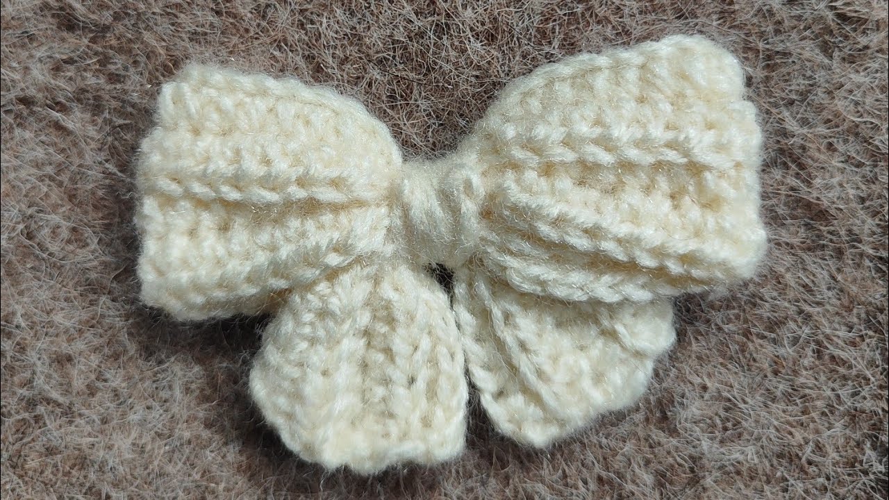 Bow Hairclip Crochet | How to crochet Hairclip #Easy crochet bow tutorial for beginners 