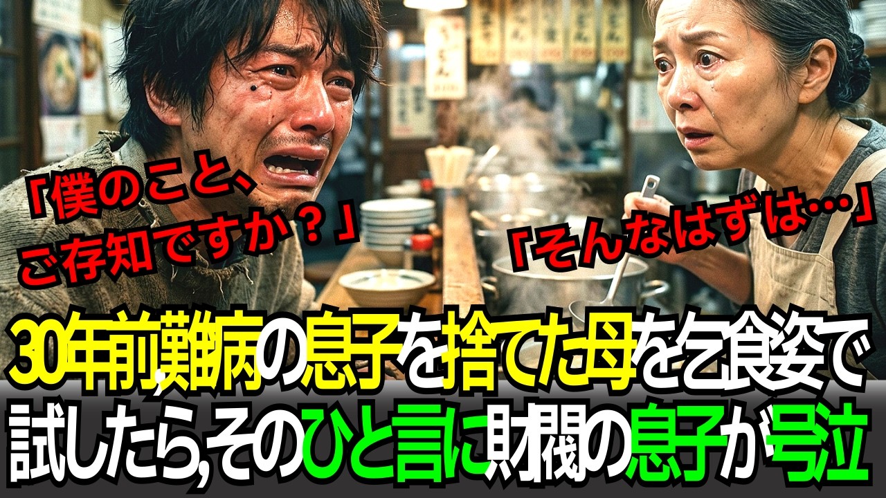 30年前、自分を捨てた母だと思っていた…みすぼらしい姿で訪ねたうどん屋で、財閥御曹司が土下座して号泣した理由
