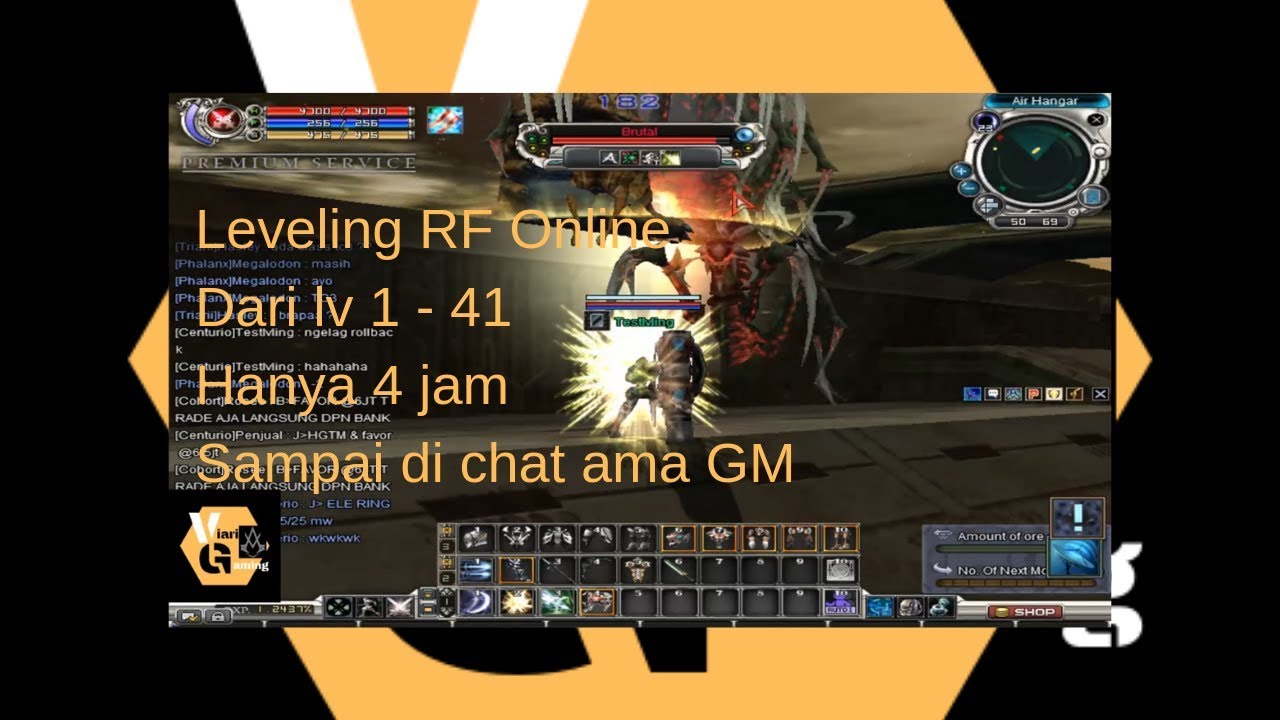 Leveling RF Online Dari Lv 1 sampai Lv 41 hanya 4 jam sampai di chat sama GM