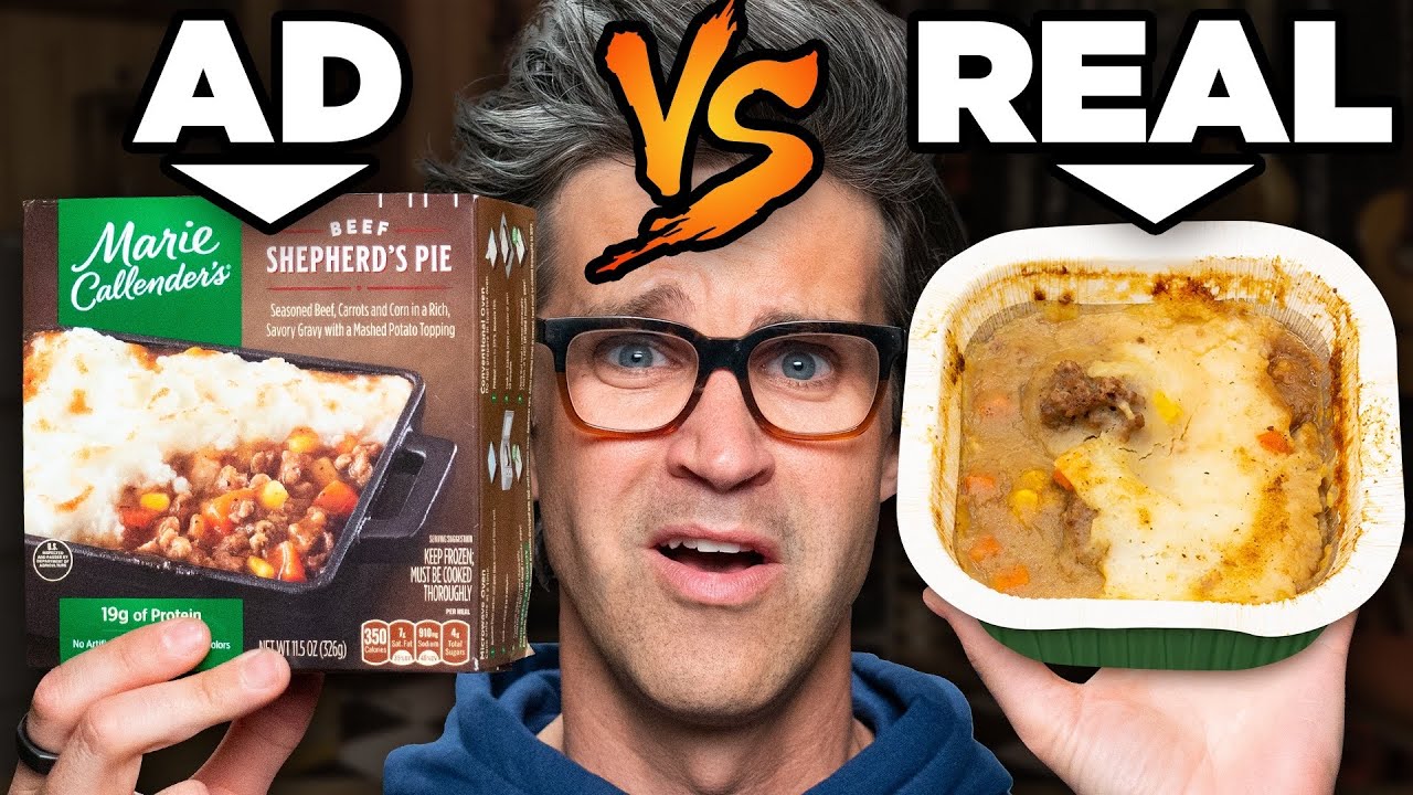 Frozen Food Ads vs. Real Life Food (Test)