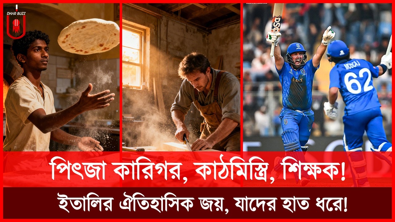 পিৎজা কারিগর, কাঠমিস্ত্রি, শিক্ষক থেকে বিশ্বকাপে ইতিহাস; ইতালি ক্রিকেটের গল্পটা রহস্যের! | Dhar Buzz
