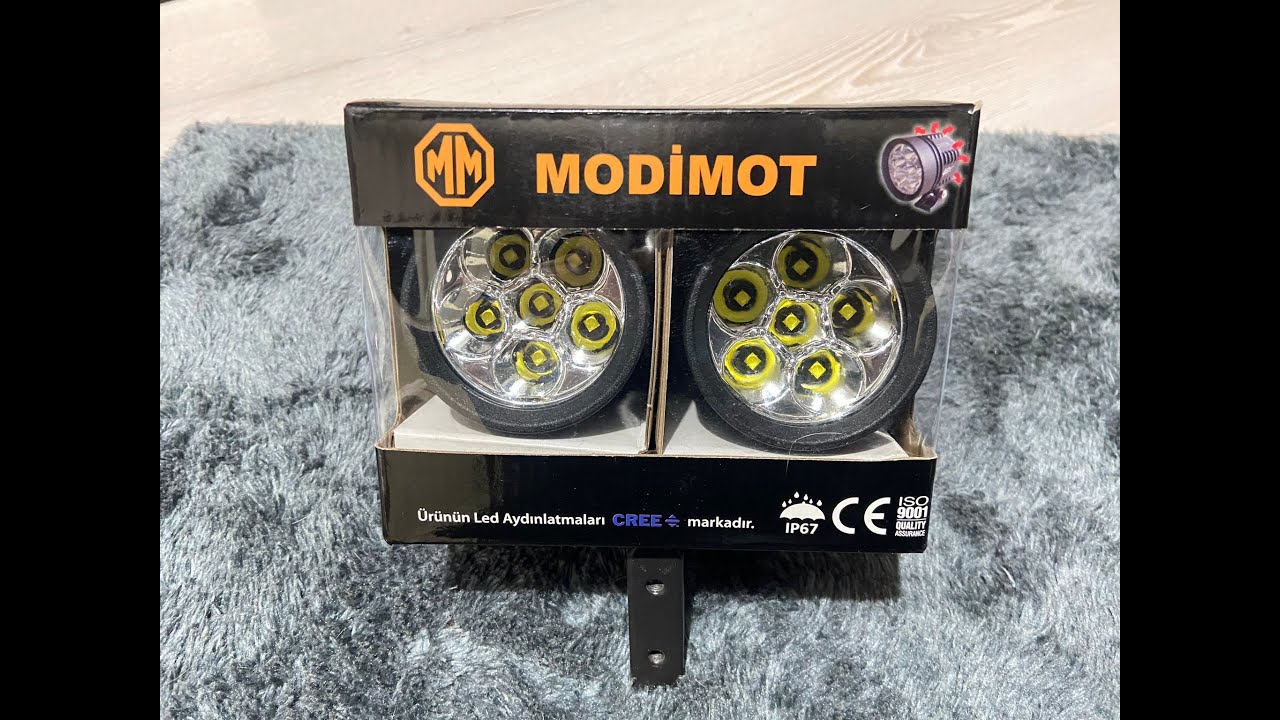 MODiMOT CREE Led Sis Farı Kutu Açılım ve Montajı