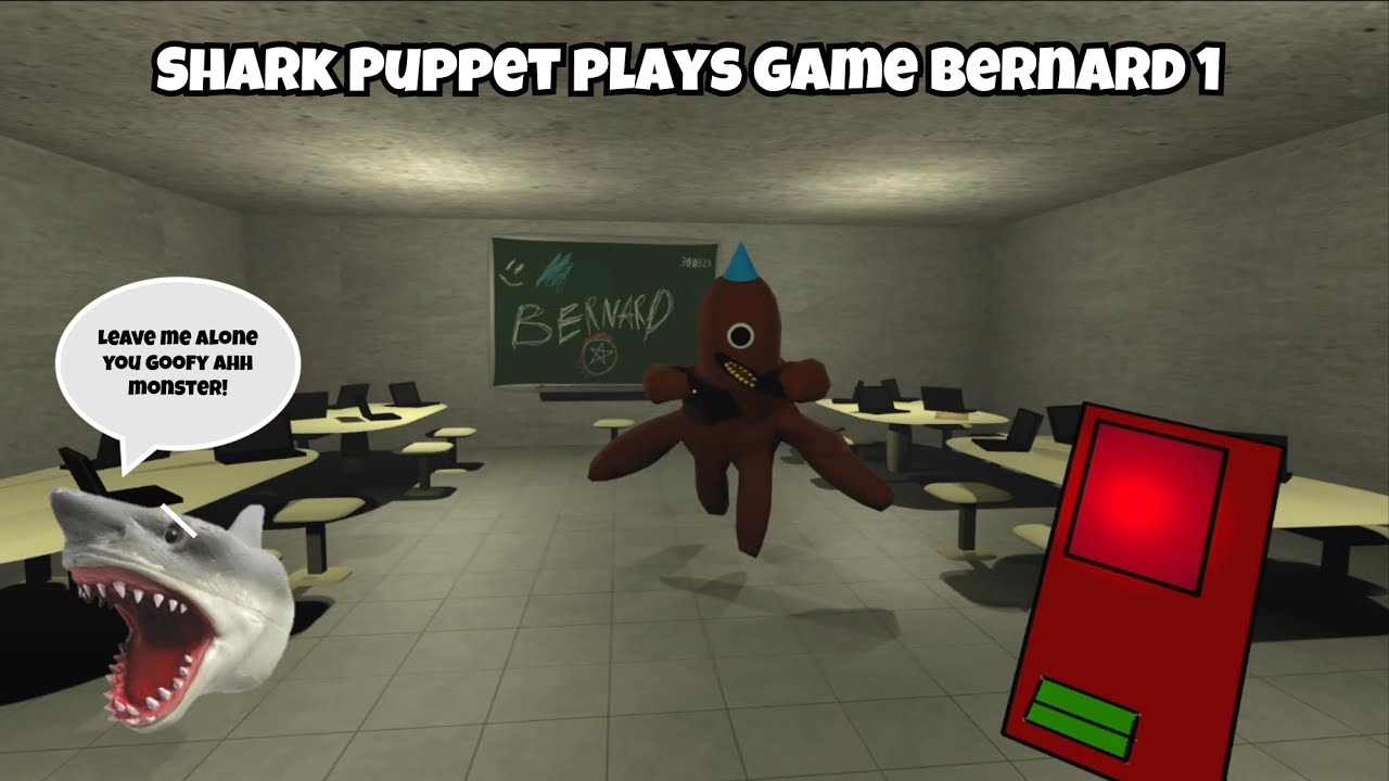 SB Movie: Shark Puppet plays Game Bernard 1!
