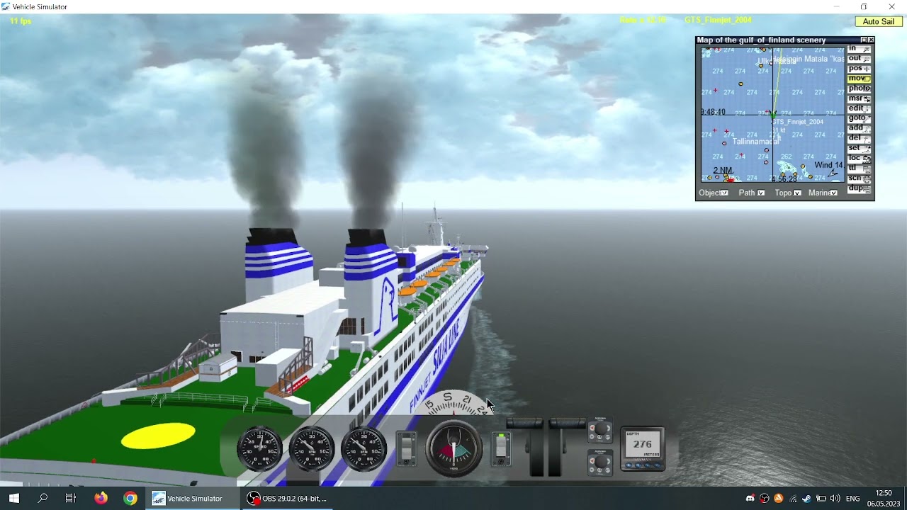 VSF GTS Finnjet Helsinki-Muuga-Rostock Virtual Cruise