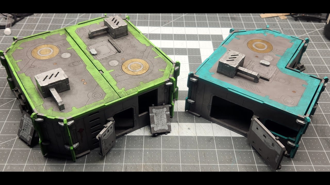 Broken Terrain kits with kit bashing for warhammer, stargrave, starwars legion, & kill team