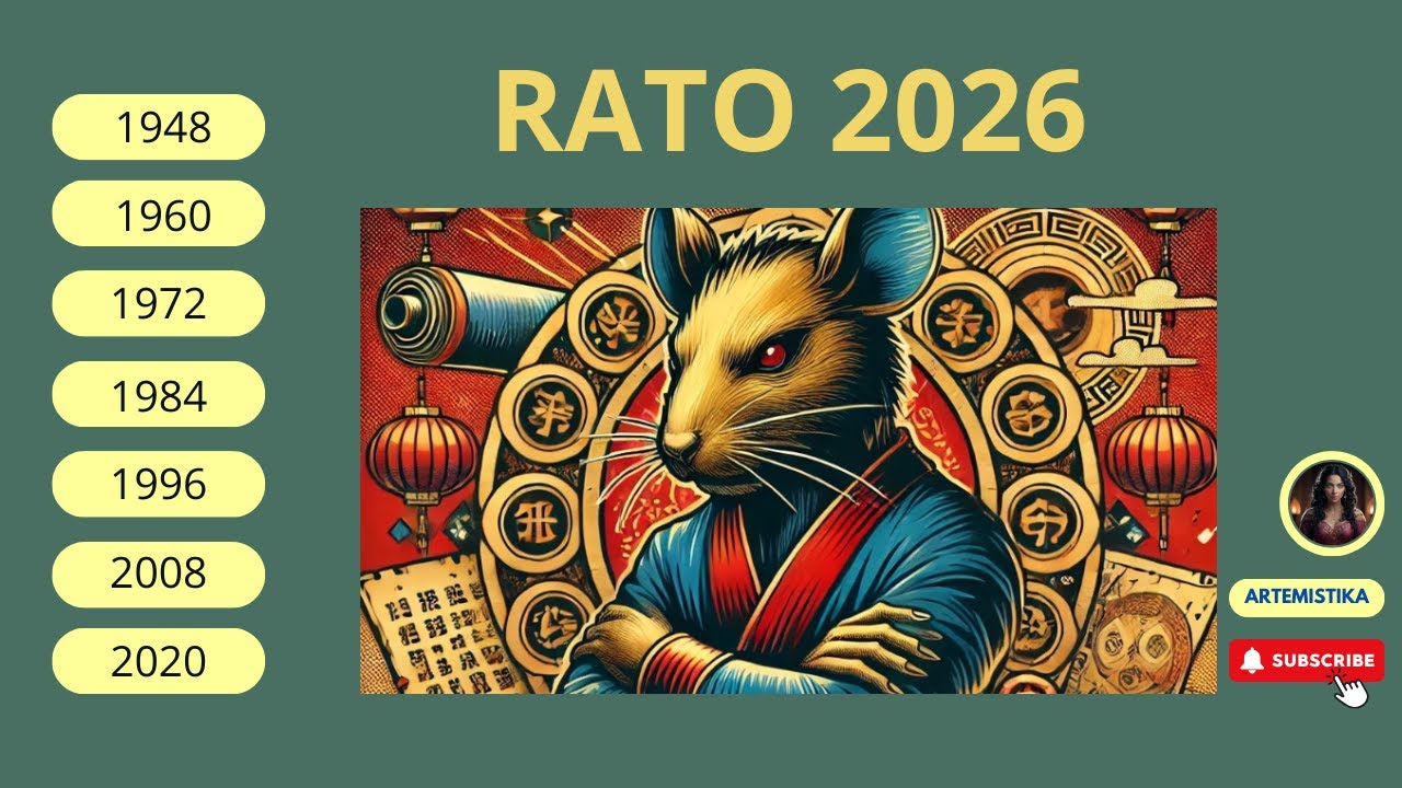 HORÓSCOPO CHINÊS RATO 2026: Sobreviva ao Cavalo de Fogo com o 