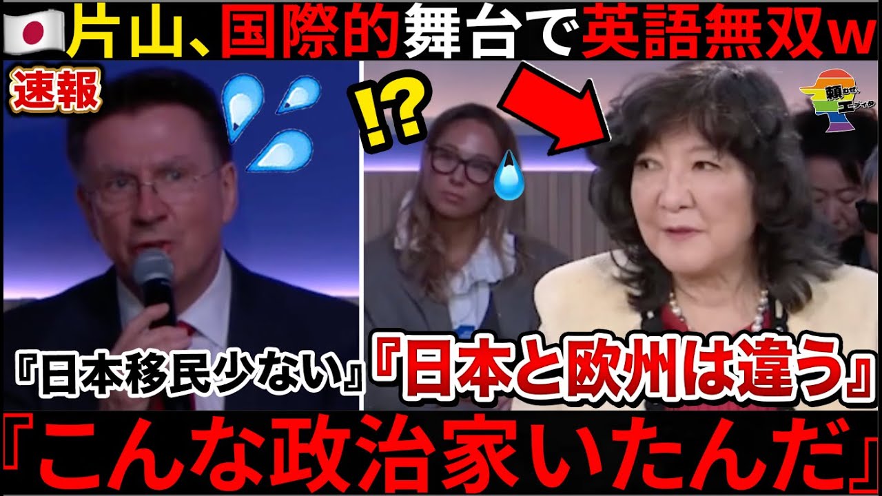 🇯🇵片山大臣、ダボス会議で英語無双で賞賛続出も...🇯🇵マスコミの偏向報道がすごかった
