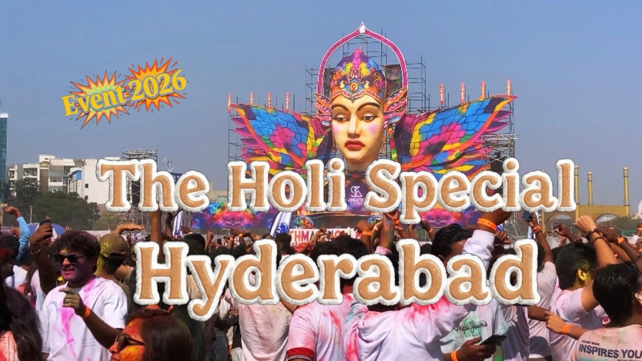 Holi Special event 2026 🥳 at Hyderabad  || fun , enjoy ,memories, full video vibes || 