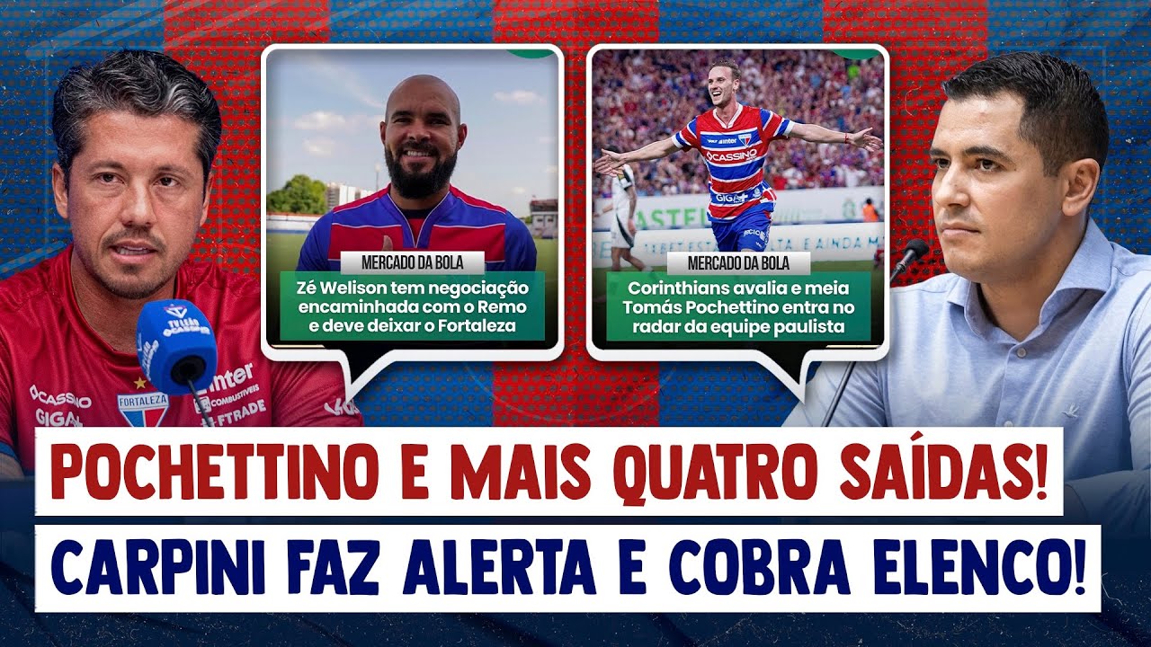 🚨 POCHETTINO E MAIS QUATRO SAÍDAS! DIOGO BARBOSA CAPITÃO É PALHAÇADA! CARPINI ALERTA E COBRA ELENCO!