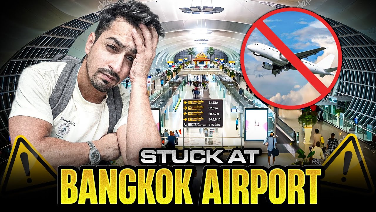 Stuck At Bangkok Airport | Ak Din Pura zaya ho gya 😭| #bangkok #thailand 