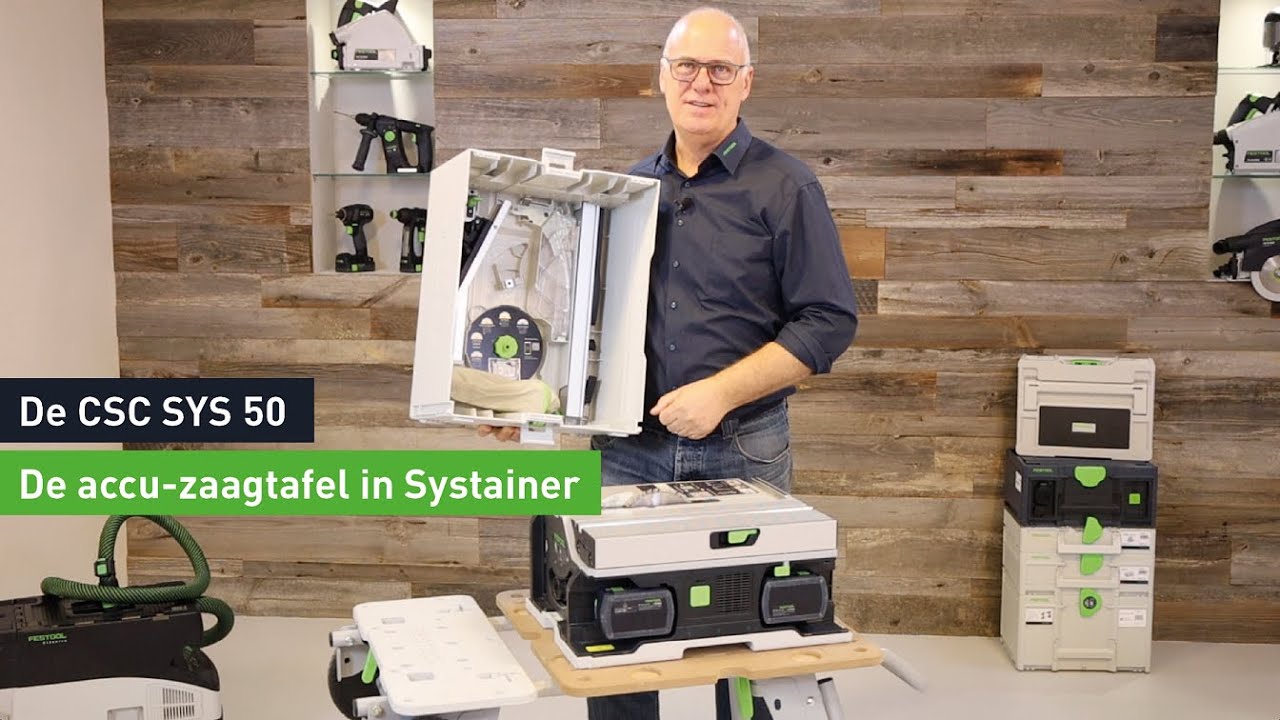De meest compacte accu-zaagtafel ter wereld; CSC SYS 50 | Festool NL
