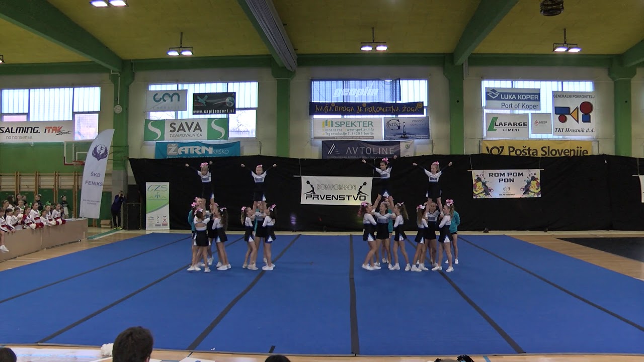 ŠK TWIST NOVA GORICA TWIST PEEWEE Otroška cheerleading skupina Rom Pom Pon 2019