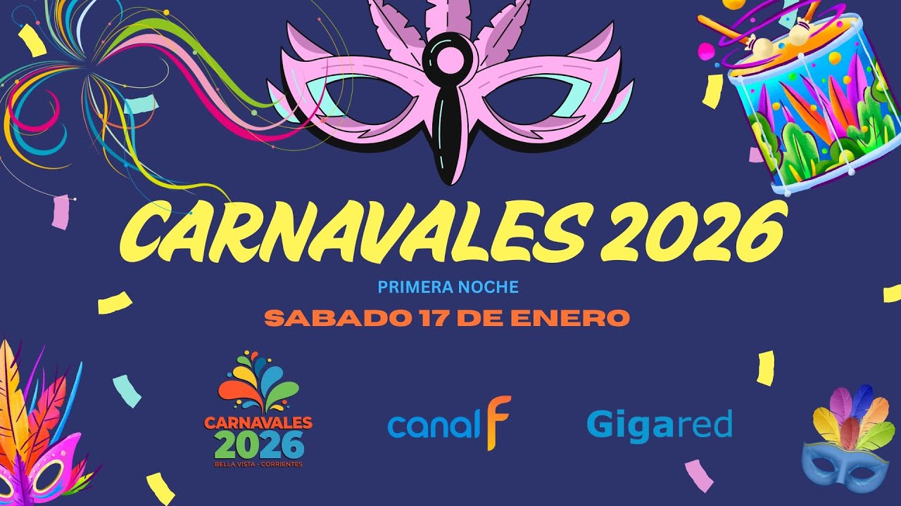 CARNAVALES BELLAVISTENSES - PRIMER NOCHE - SÀBADO 17-01-2026