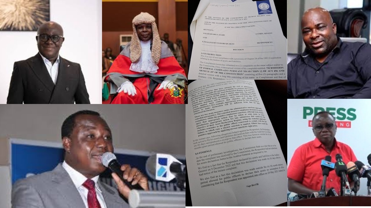 Just In! High Court suit compels CHRAJ boss to break silence on NDC Totobi Quakye and co. Details