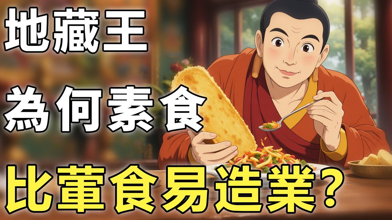 為何素食反比葷食易造業？地藏王僅用一個動作，令修行者猛然驚醒！【輪回|素食|因果】