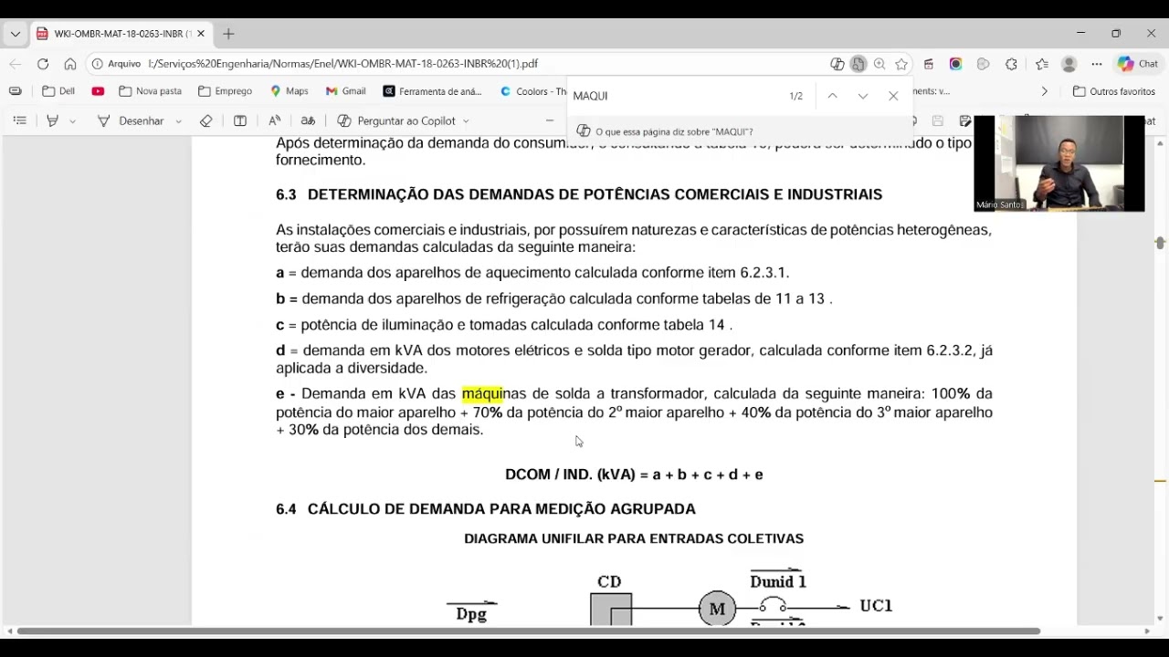 Calculo de Demanda Comercial e Industrial Aula demanda de Maquina de Solda