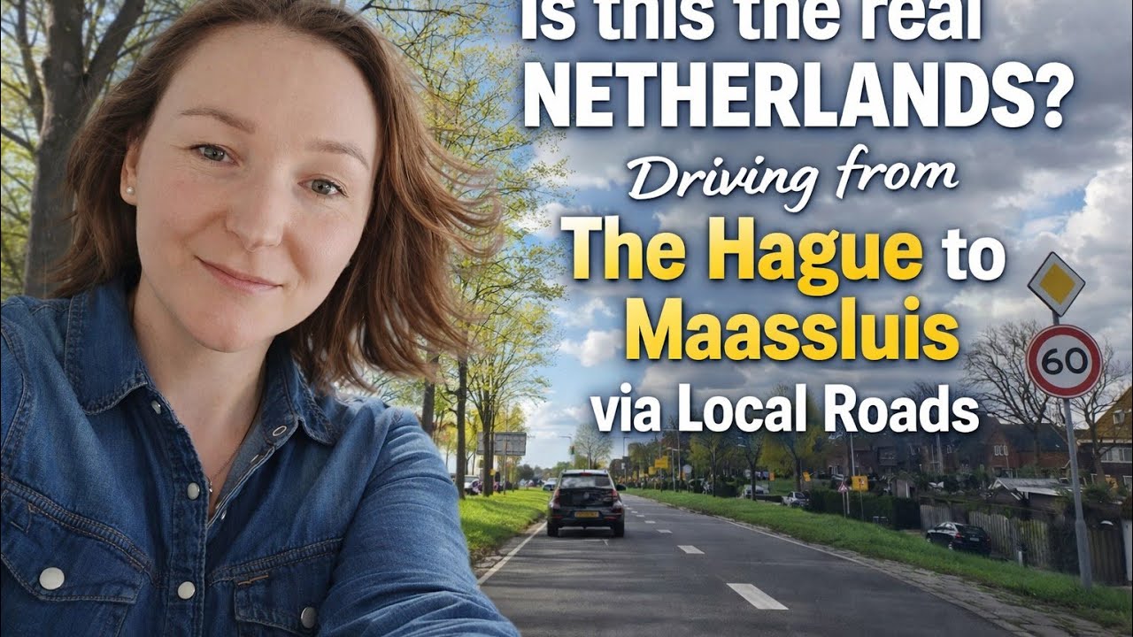 Это настоящие Нидерланды? Поездка из Гааги в Мааслуис по местным дорогам.