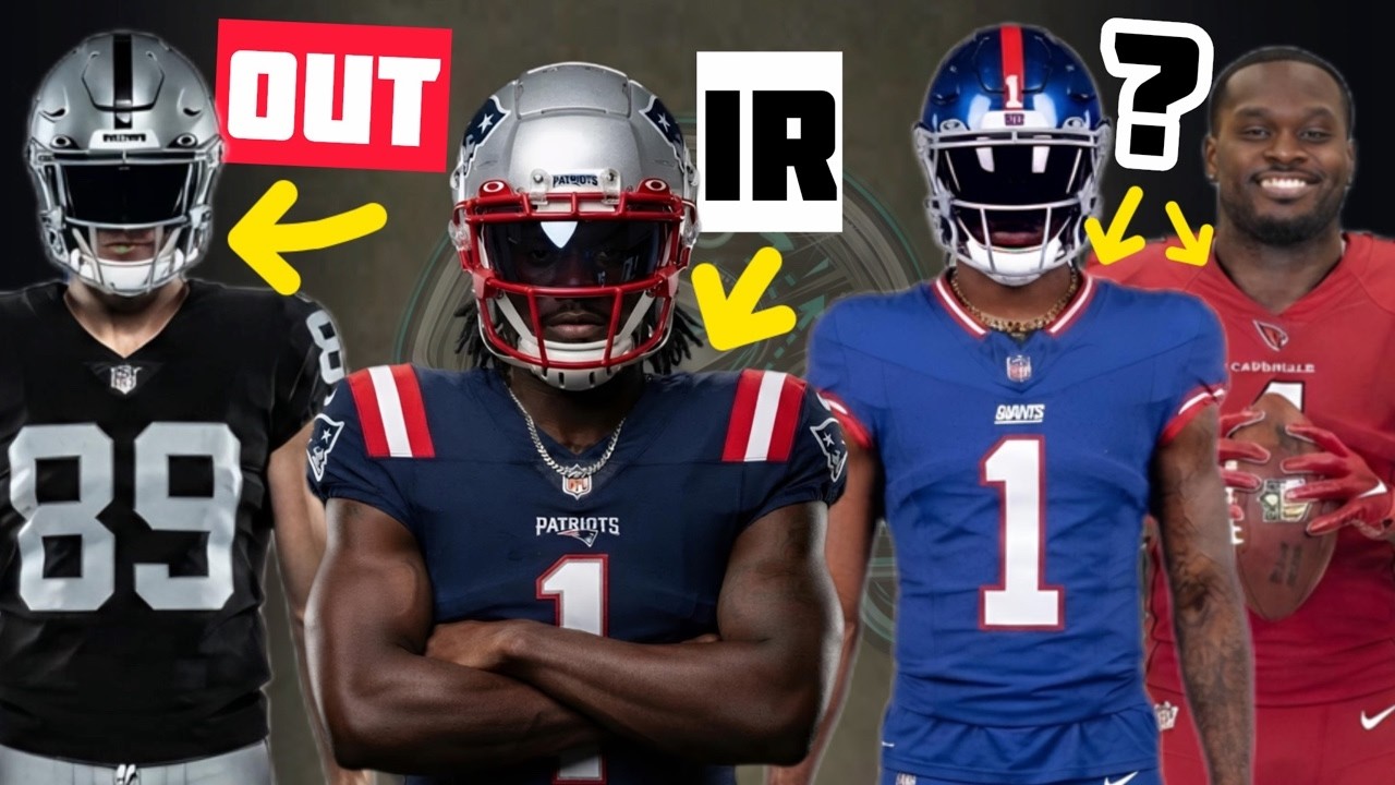 Week 1: Bowers OUT; AJB to IR; Jeanty, Nabers, Love, Swift