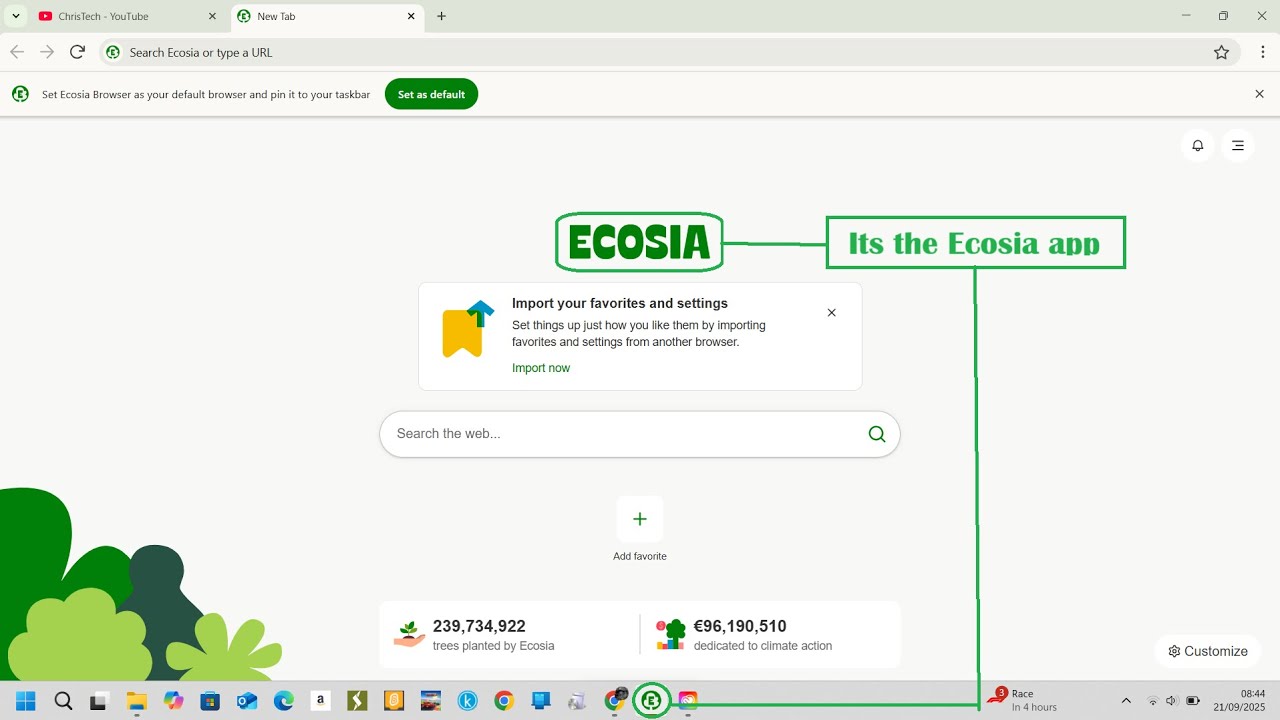 Как скачать Ecosia на ПК