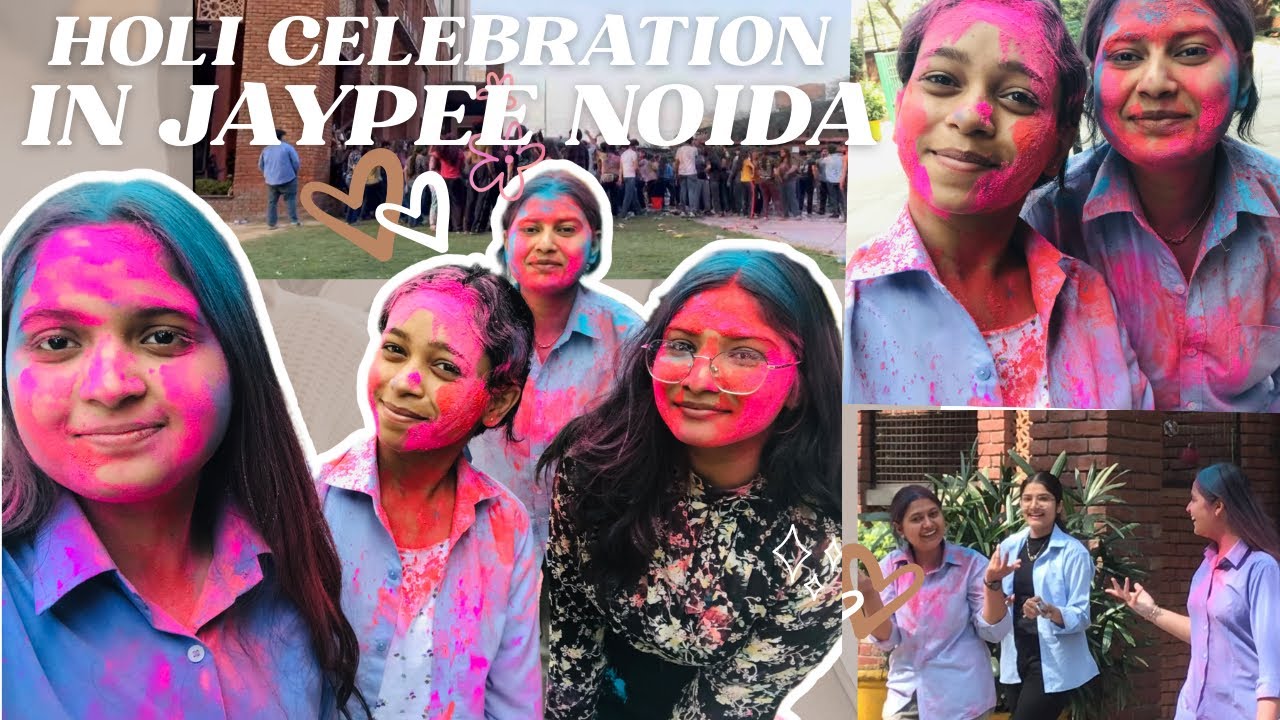 Holi Celebration In Jaypee Noida🌈 | JIIT #holi #holispecial #trending #vlog #explore #foryou #viral 