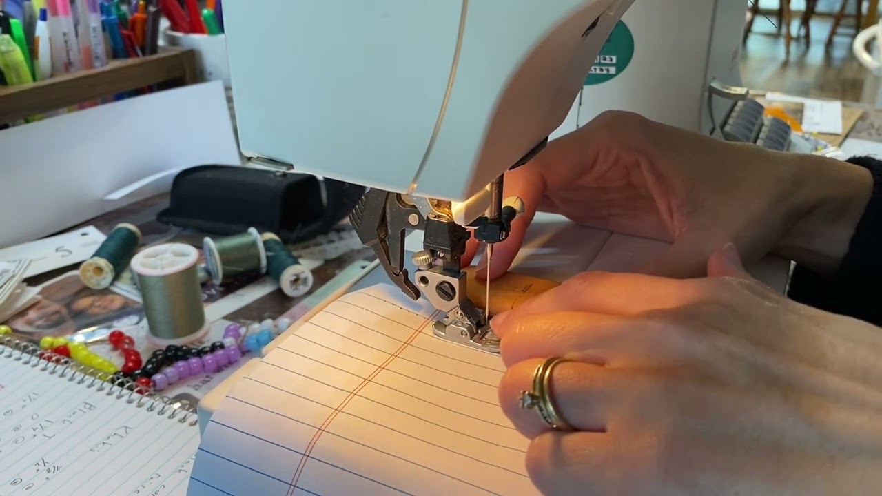 Practice sewing straight lines part 1