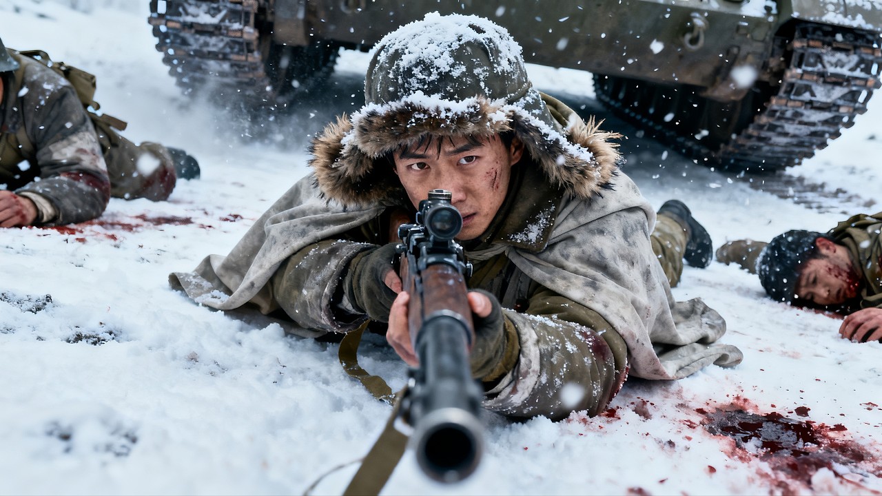 Жесткий военный фильм: единственный выживший солдат уничтожает танки врага снайперской винтовкой