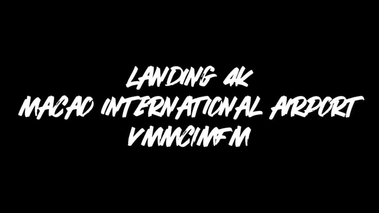 [FHD LANDING] MACAU INTL AIRPORT (VMMC) Night Landing Cockpit VIEW