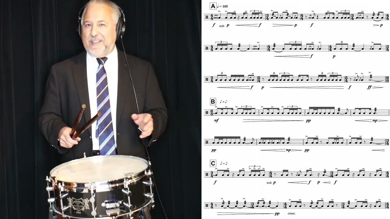 NCBA 2023 Grades 11-12 Snare Drum Solo Part 1 - Classical Etude