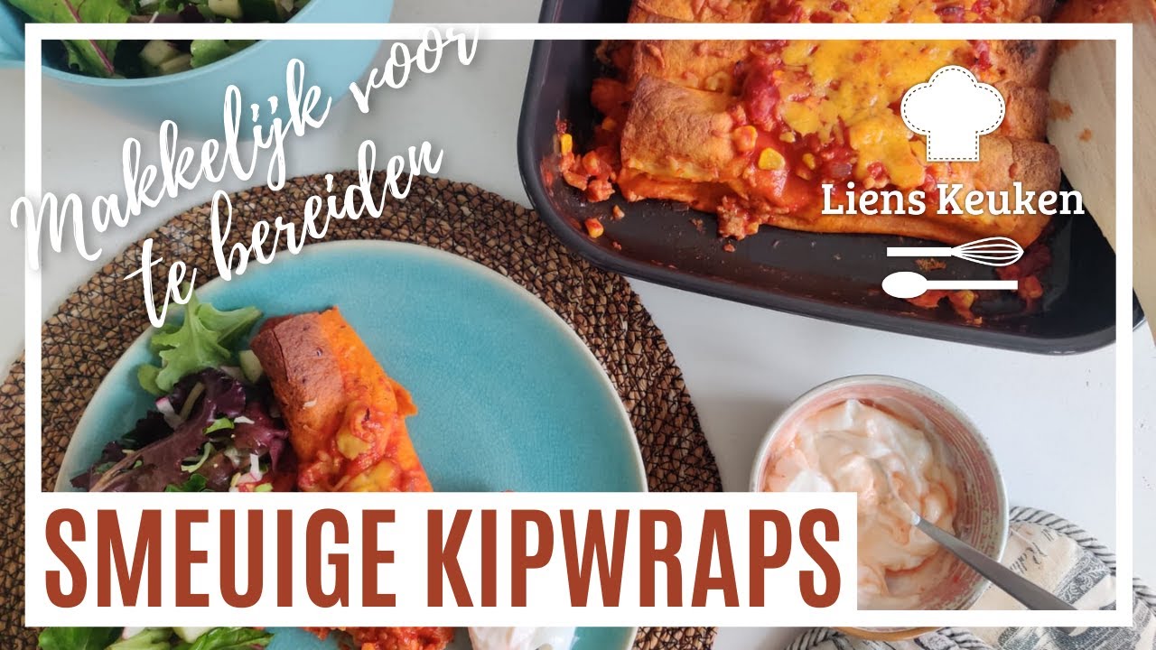 Avondeten inspiratie | WRAPS MET KIP | Mexicaanse kip wraps