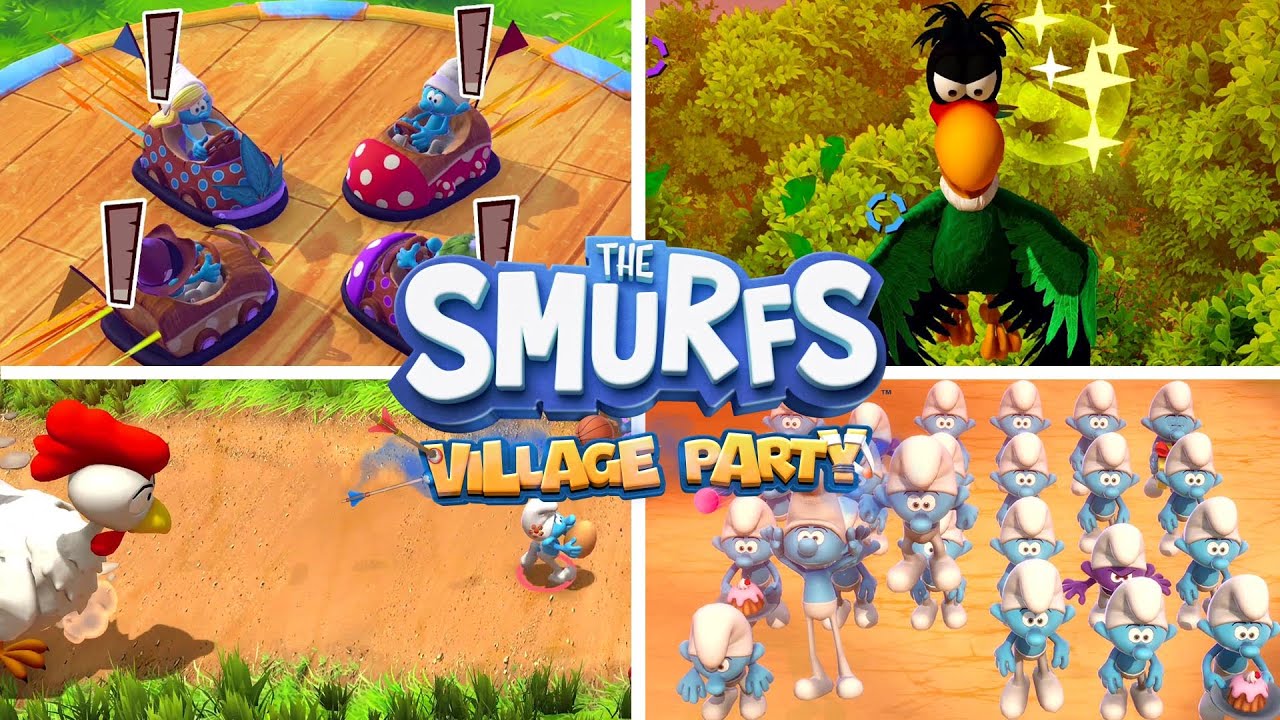 The Smurfs Village Party All Minigames