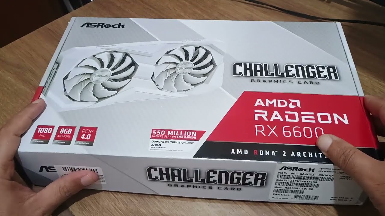 Chegou placa de vídeo Asrock AMD RX  6600 8GB  custo benefício 