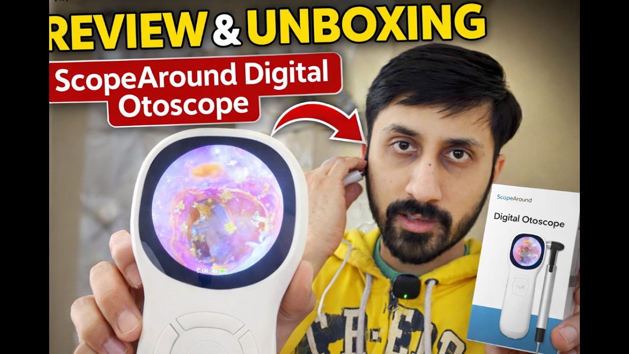 Обзор отоскопа ScopeAround – встроенный экран, без приложения!