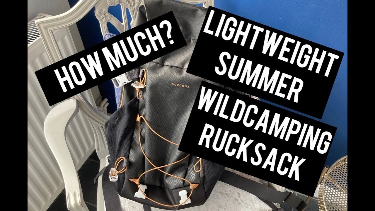 Lightweight 30L Summer Wildcamping Rucksack | Decathlon | Quechua