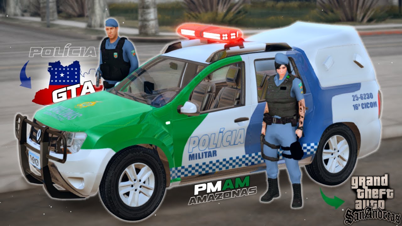 🚔SAIUU!! NOVO GTA SAN ANDREAS MOD POLÍCIA DO AMAZONAS | PMAM | ATUALIZADO SEM CRASH!🎮