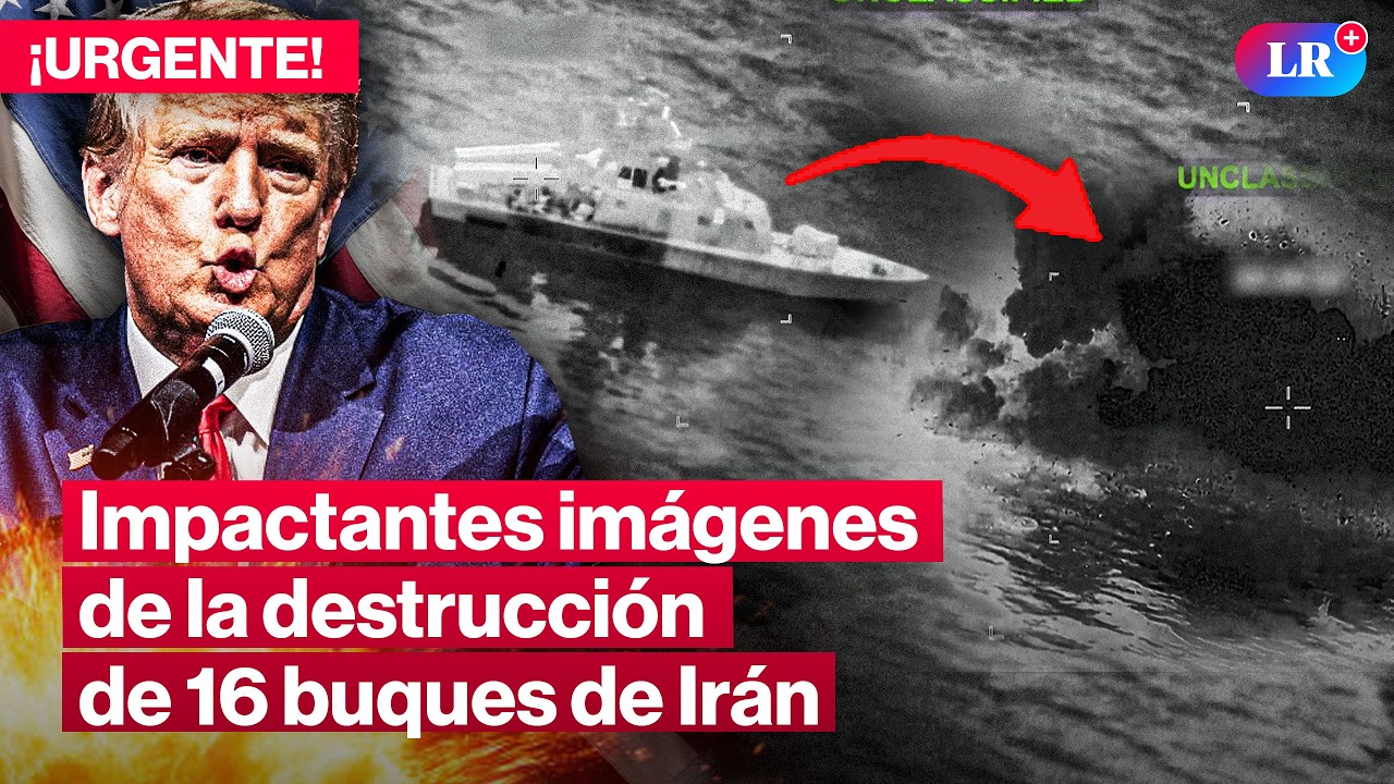 EE. UU. destruyó 16 embarcaciones iraníes utilizadas para minar el Estrecho de Ormuz | #LR