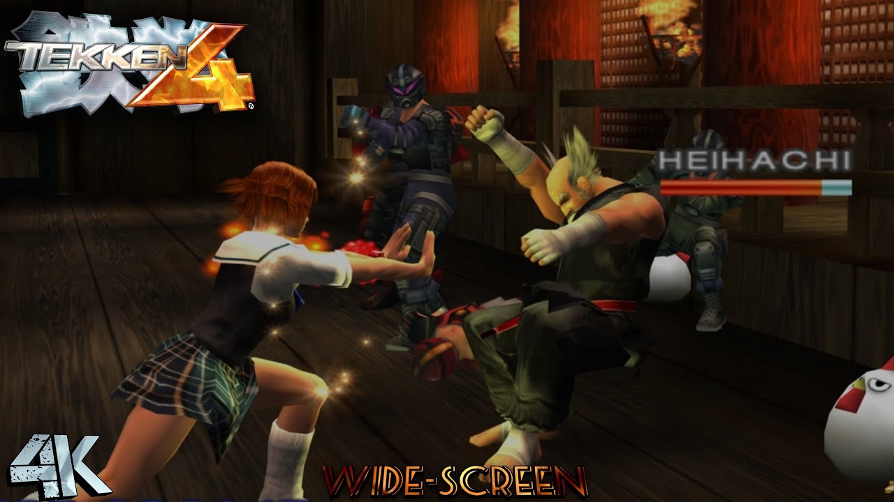 Tekken 4 | Miharu | Tekken Force | pcsx2 (ps2) 5k [2880p] wide-screen gameplay.