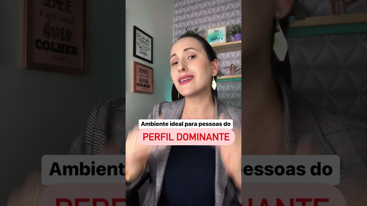 Ambiente Ideal para pessoas do Perfil Dominante
