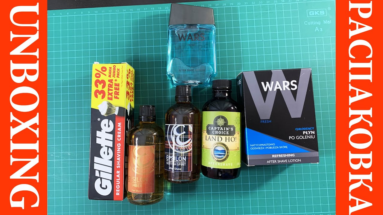 💈 Бритьё, Распаковка, Обзор: WARS, EPSILON AMBER SCOTTISH SPIRIT CAPTAIN'S CHOICE - LAND HO GILLETTE