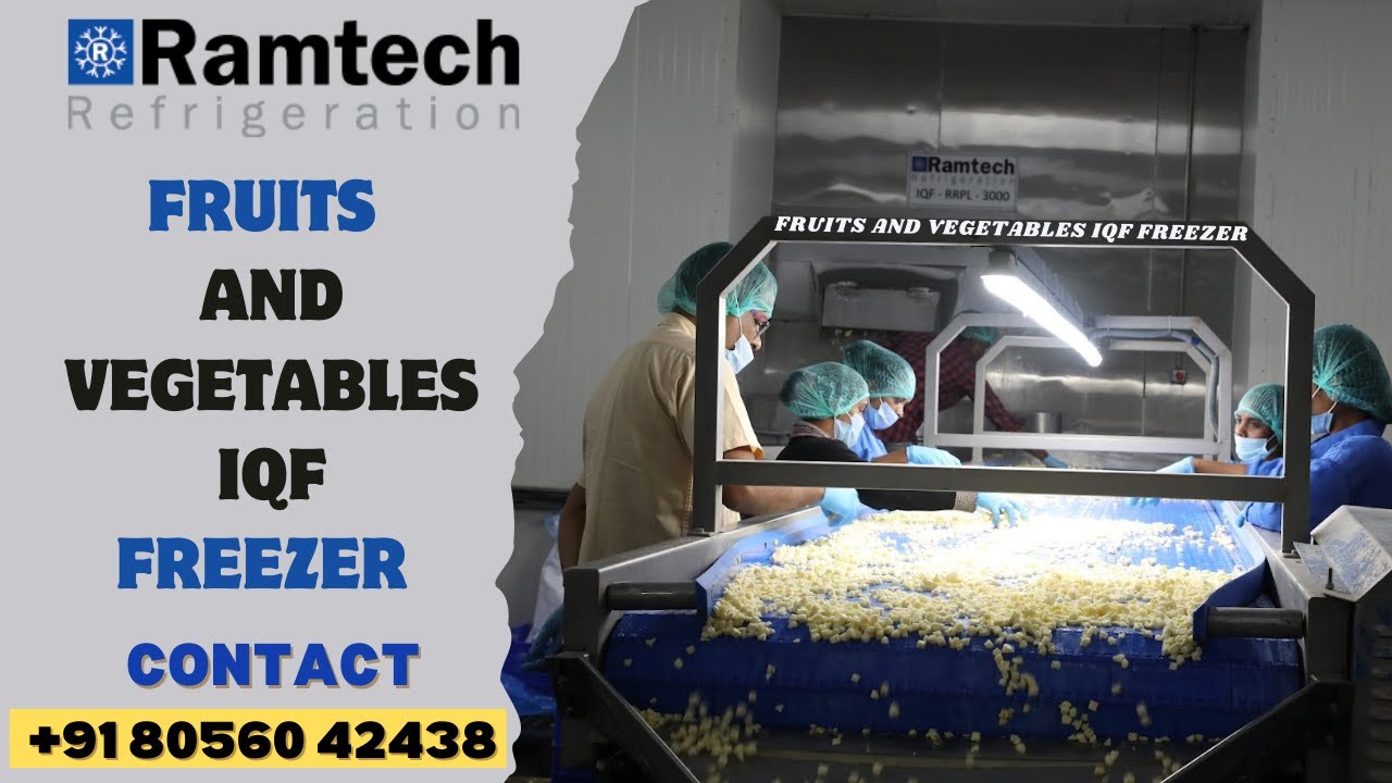 FRUITS AND VEGETABLES  IQF FREEZER  RAMTECH REFRIGERATION - MAKE IN INDIA