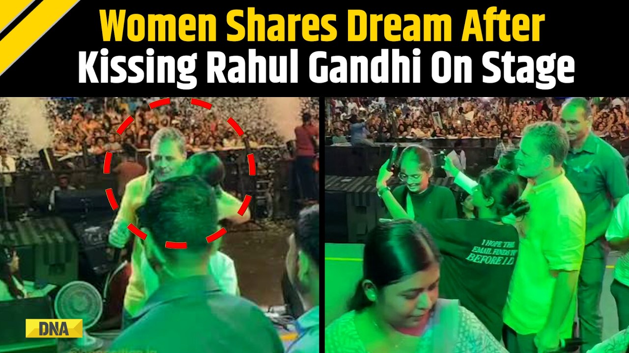 Rahul Gandhi: 'Rahul Gandhi Is My Idol', Student Reacts After Kissing RaGa On Stage At Pune Event