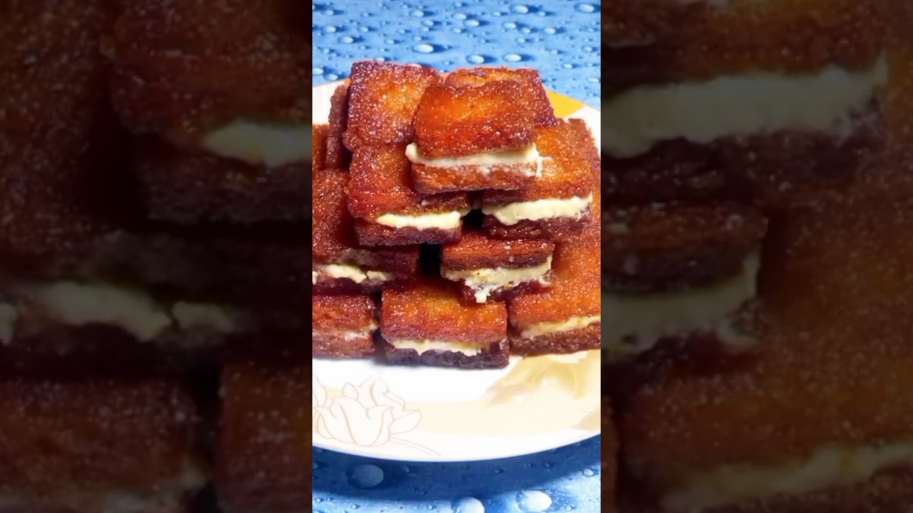khoya bread sandwich recipe at home #shortfeed #sweets