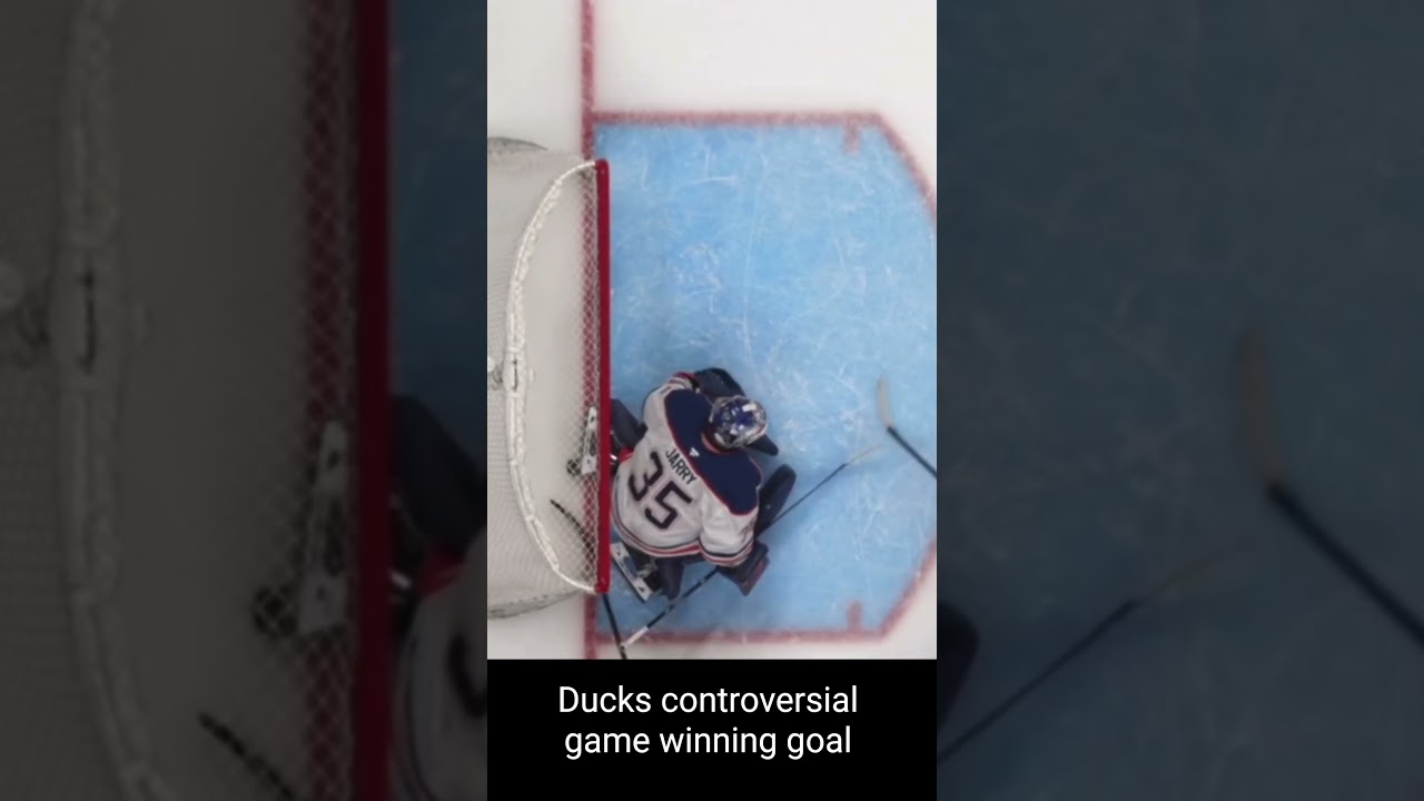 Ducks controversial goal in Overtime vs. Oilers Game 4 NHL Playoffs #nhl #anaheimducks #hockey