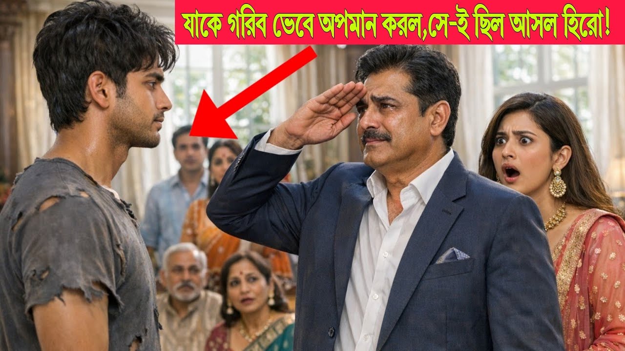 ফাটা কাপড় পরে বিয়ের প্রস্তাব নিয়ে হাজির হয়েছিল ছেলেটি,কনের বাবা দেখামাত্রই তাকে স্যালুট করলেন,,,
